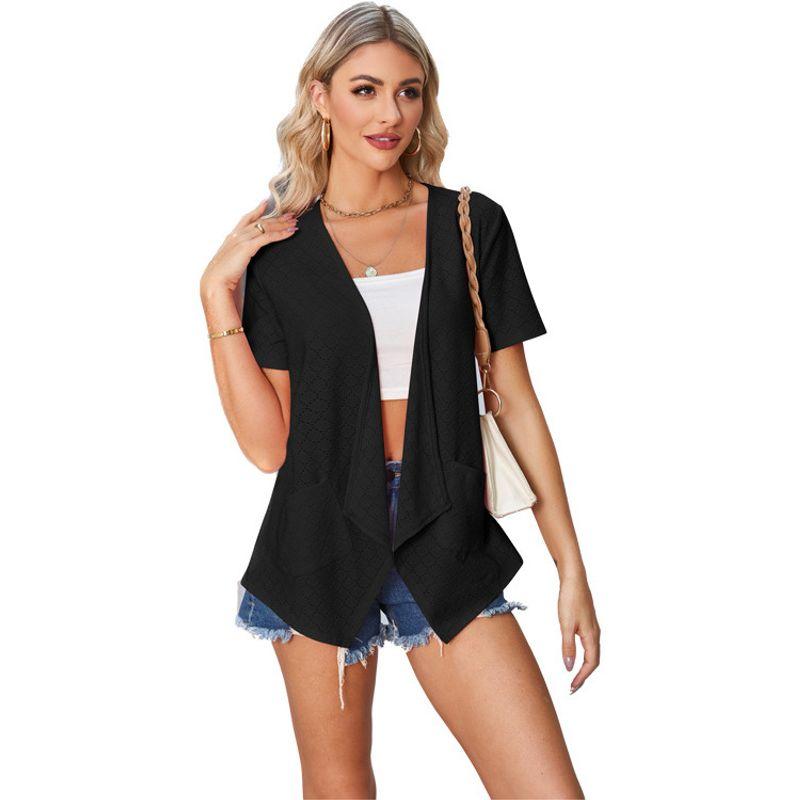 Short-Sleeve, Loose and Versatile Cardigan Short Sleeve Loose Cardigan Top