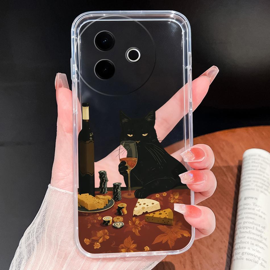 Case For Vivo Y39 Y38 5G Ocean Fish Transparent Phone Back Cover For VivoY 39 Y 38 Soft Slim TPU Silicone Lightweight Protectors