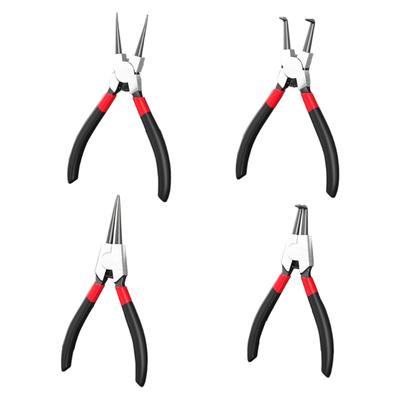 Internal/External Circlip Pliers Labor-Saving Snap Rings Pliers Ergonomic Handle Internal/External Straight Tip Pliers