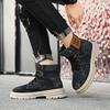 Outdoor High Top Mens Ankle Boots Designer Denim Men Work Boots Fashion Men Casual Shoes Handmade Walking Men Boots Size 39-48