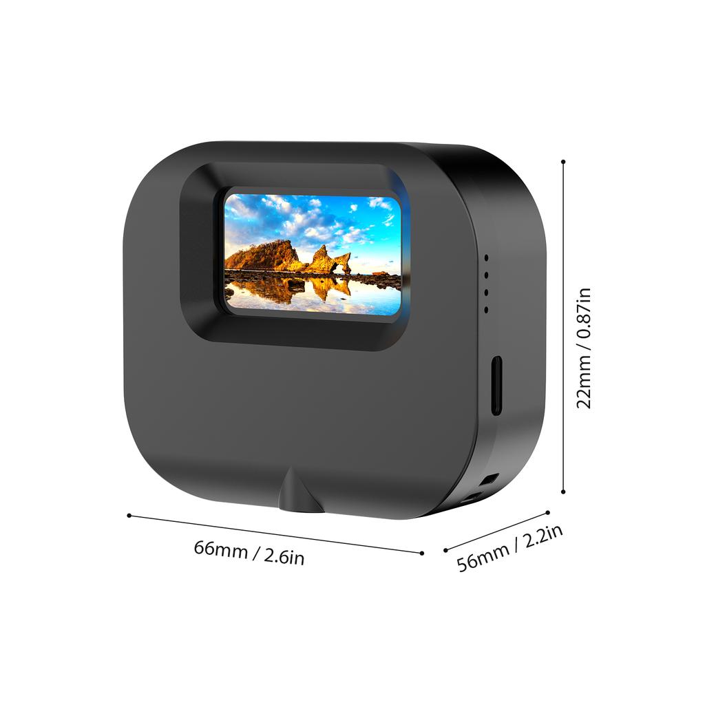 1080P Mini Sports Camera Tiny Action Camera with 1.47 Inch IPS Screen 130° Wide Angle Lens with Battery Charging Case 32GB TF Ca
