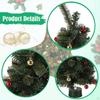 Lighted Tabletop Artificial Christmas Tree Ornament Gift Art Crafts Desktop Xmas for