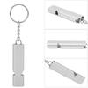 5 Stück Aluminiumlegierung Doppelrohr Pfeife Lebensrettung Notfall Outdoor Überlebenswerkzeug(Silber)