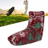 Golf Putter Headcover Embroidery Putters PU Protective Head Cover Magnetic ClosureWine Red