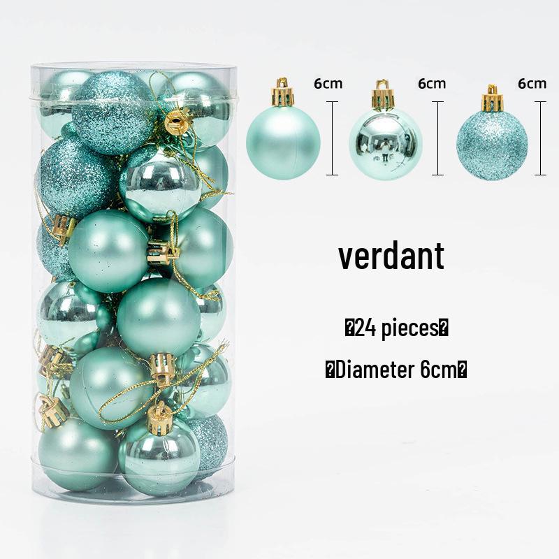 Christmas Tree Hanging Ball Ornaments - Electroplated & Colored Balls for Mall or Bar Ceiling Decoration, Large Bucket Set