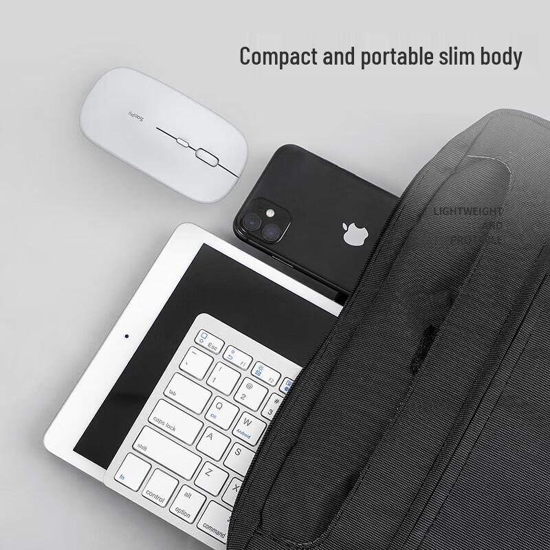 SooPii 78-Key Wireless Bluetooth Keyboard and Mouse Combo