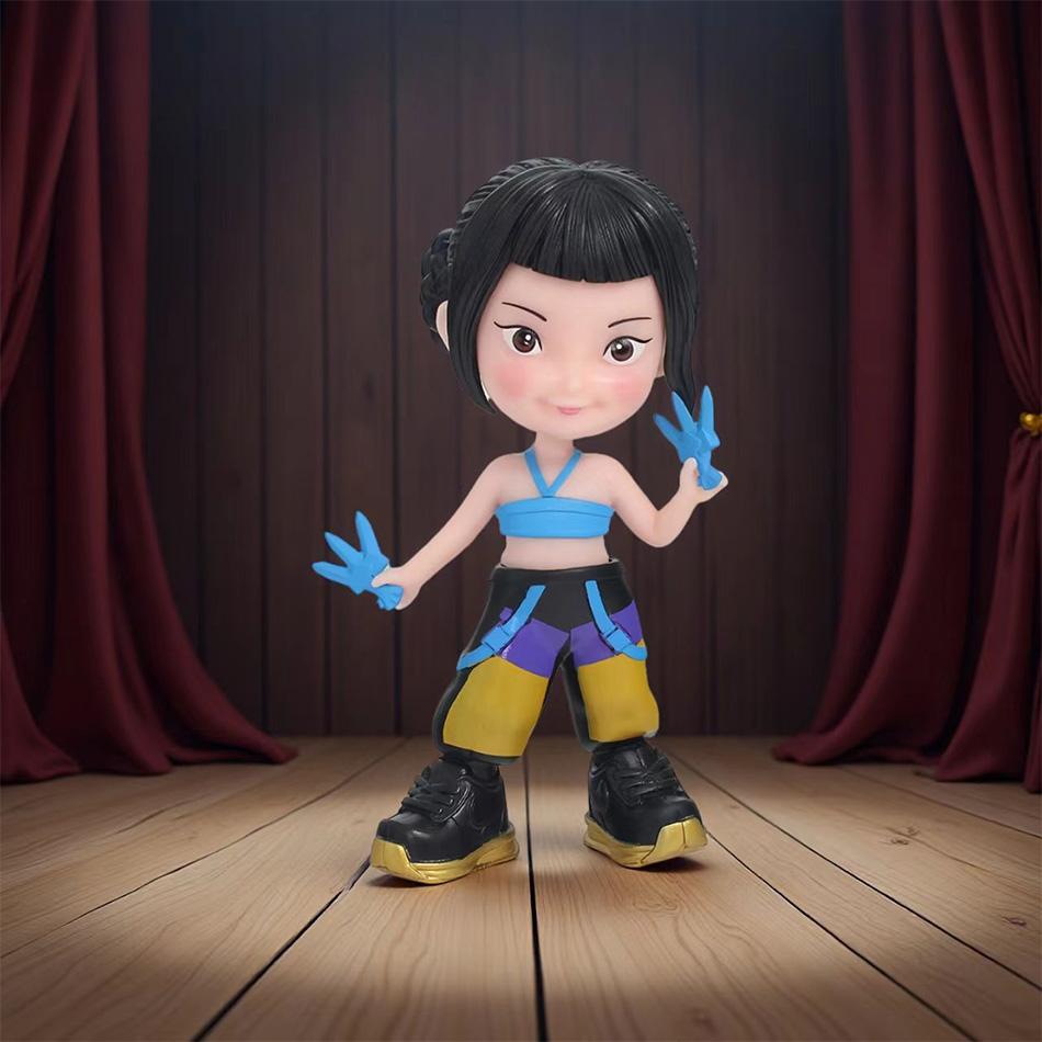 Kpop Demon Hunters Huntrix Figures Toy Collection - Derpys Tiger Rumi Mira Zoey Sussy - Figurine Ornament for Fans