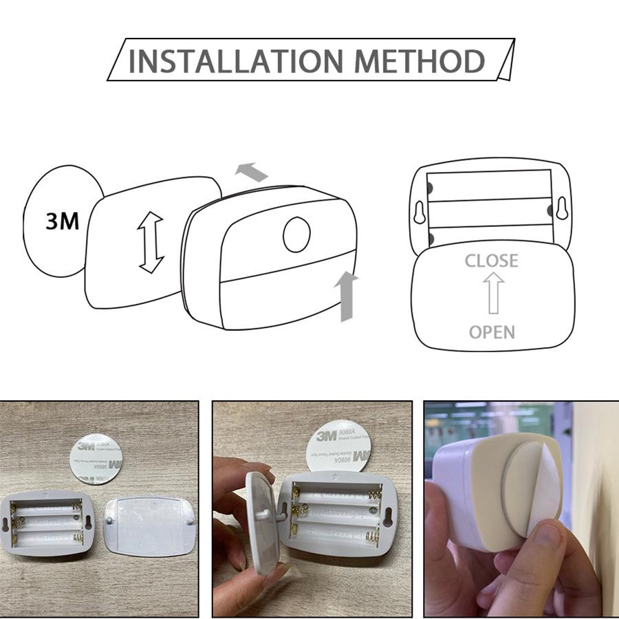 Smart LED Infrared Motion Sensor Night Light for Stairs, Wardrobes, Cabinets, and Bookshelves