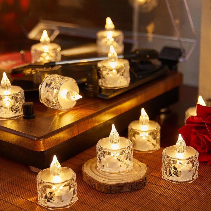 Creative Christmas Night Light Christmas Tree Lantern Iceberg Table Lamp Small Ornament Home Party Xmas Decoration Gifts