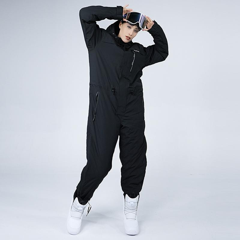 Winter Motorcycle Riding Suit Skiing Cold-proof Jumpsuit Outdoor Waterproof Windproof Thickened Warm Integrated Fishing Clothes