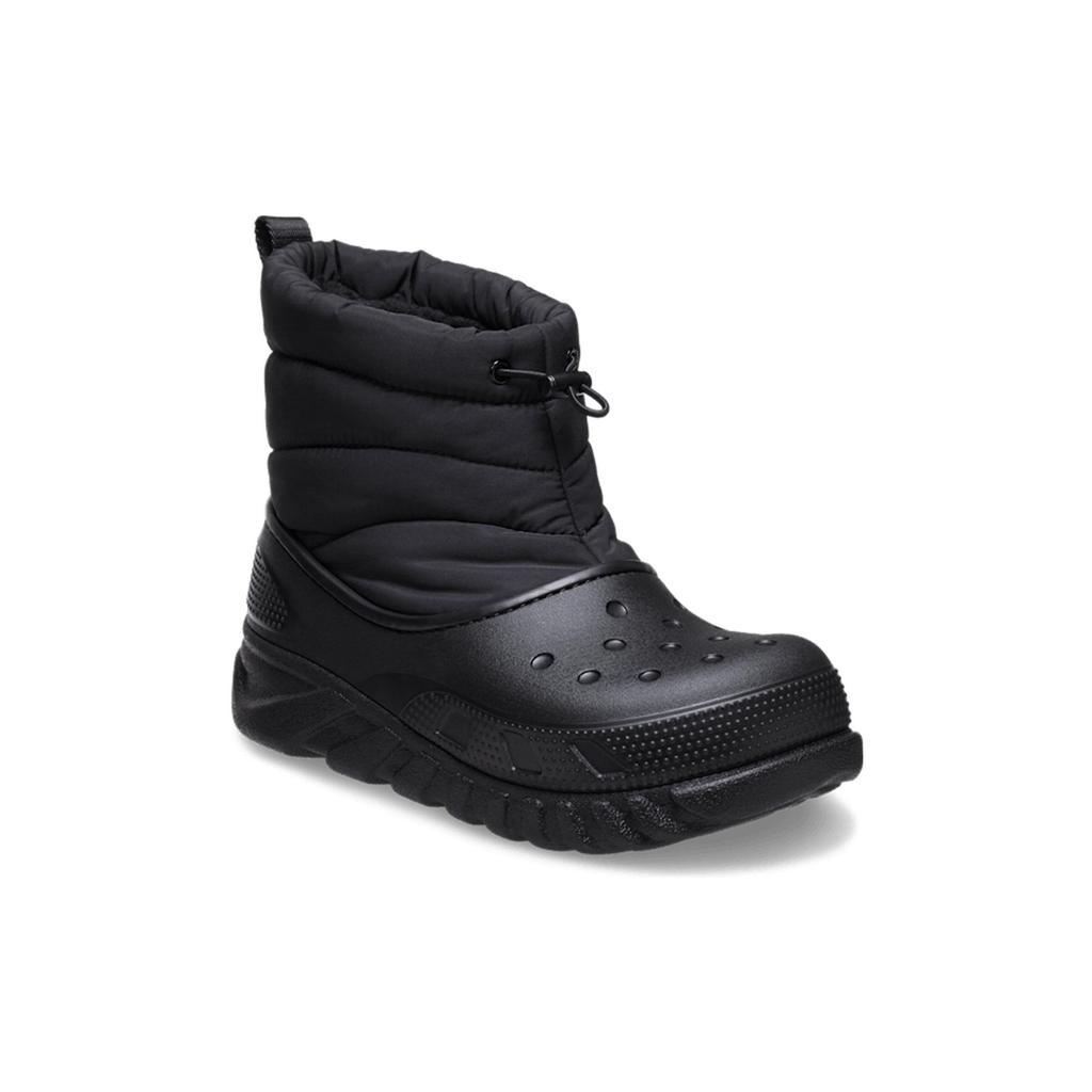 Crocs Duet Max Stivali in Pelle Morbida Confortevoli Stivaletti Unisex Stivali Neri 208773