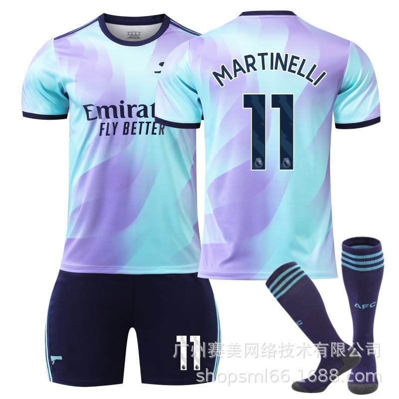 2425 Arsenal Duo 7 Saca Jerseys 9 Jesus 11 Martinelli 41 Rice No. 18 Football Uniform Set