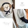 Shuangtian 2026 Plus Size Women's T-Shirt with Mesh Sleeves & Cartoon Embroidery
