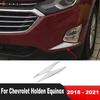 For Chevrolet Holden Equinox 2018- Chrome Car Front Fog Light Lamp Eyebrow Cover Trim Head Foglight Eyelid Trims Accessories