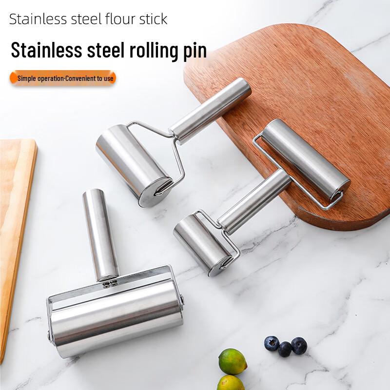 Stainless Steel Rolling Pin Set 19cm