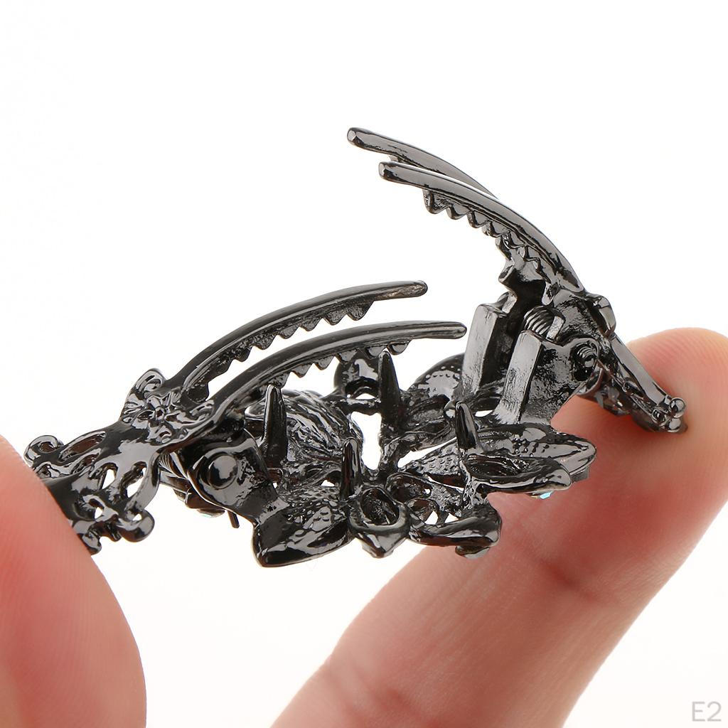 Зажимы для цветов для женщин и девочек синий — фото 4