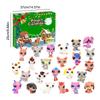 24 Days Christmas Countdown Calendar Cute Pet Figures Xmas Countdown Calendar Christmas Gift Stocking Stuffers Party Favor
