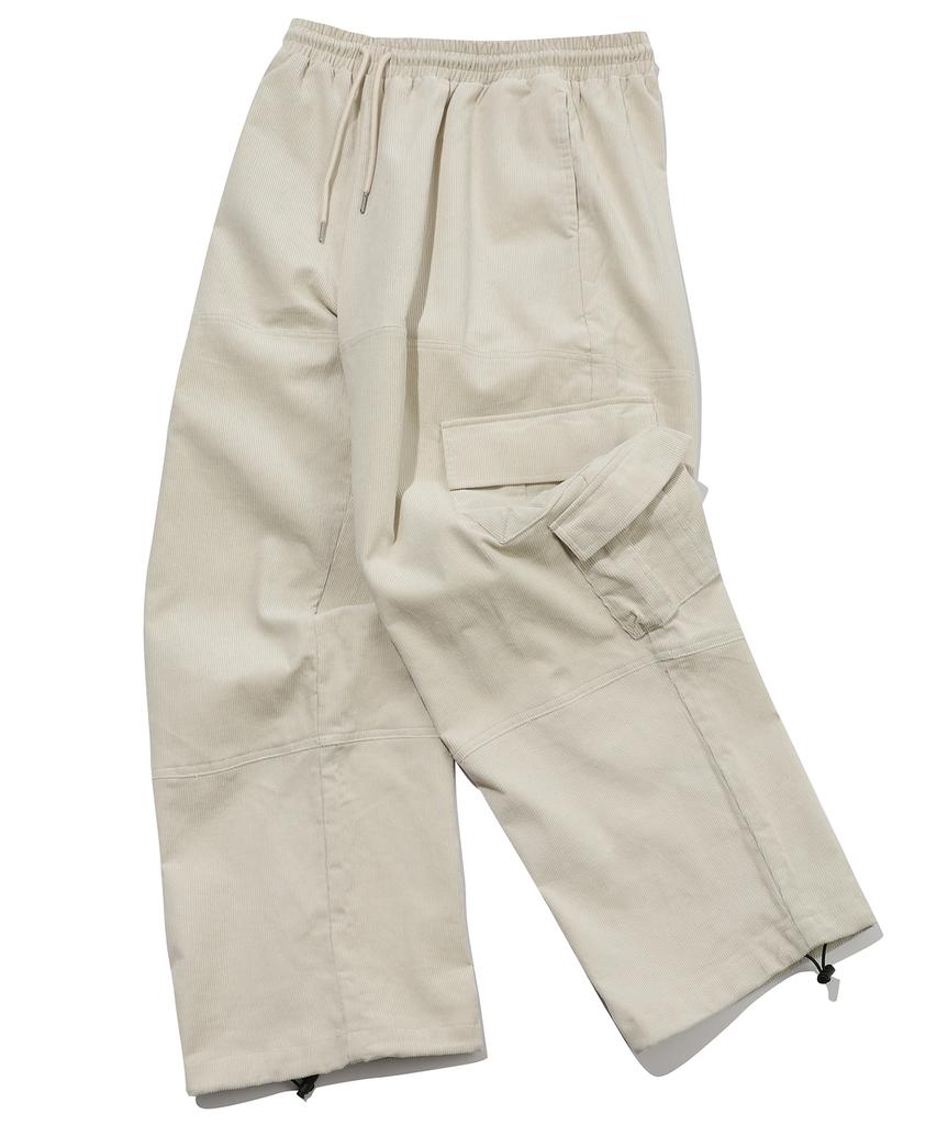 CPGN STUDIO Corduroy Wide Overcargo Pants Cream