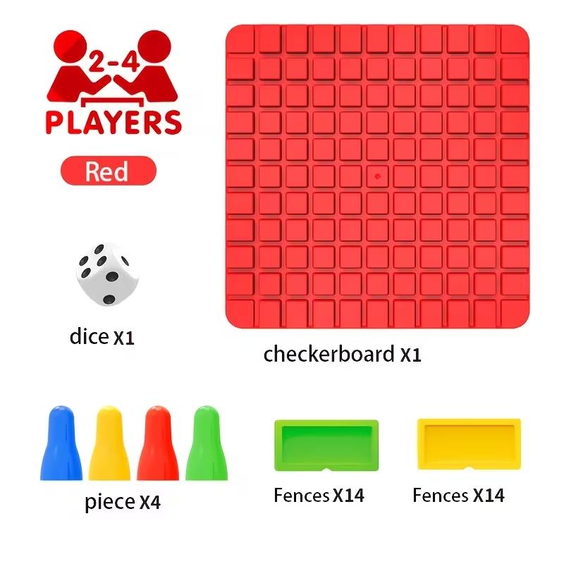 Funny Family Contest Toy Breakout Puzzle Board Game Logic Reasoning Training Parent-child Interactive Game Birthday Gift for Kid красный