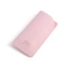 Solid Color Glasses Storage Bag Pu Leather Hanging Neck Eyeglasses Case  Female