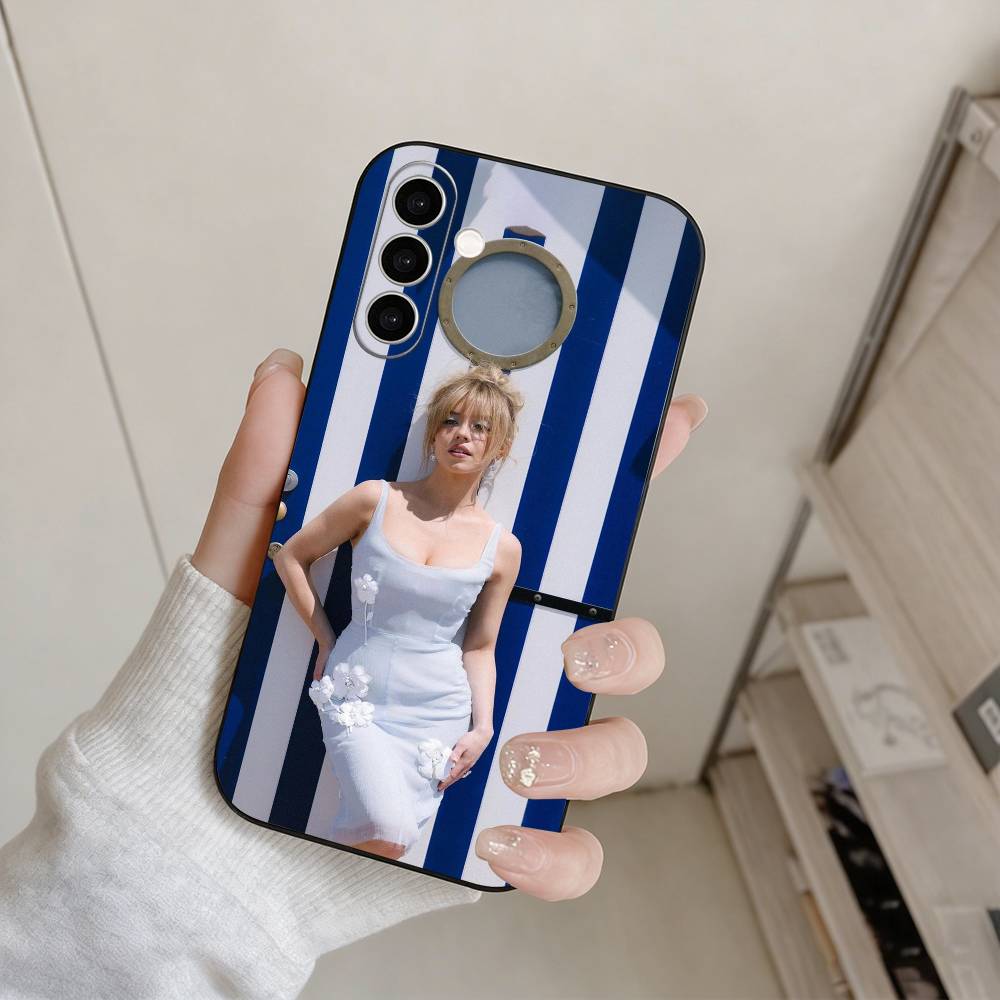Sydney Sweeney Phone Case For Samsung Galaxy A73,A72,A71,A70,A53,A52,A51,Others Soft Black Cover