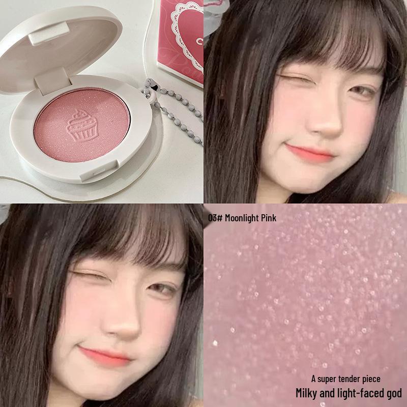 Porte-clés Contour Nude Mat Style Coréen: Blush facile à appliquer pour un look subtil et énergique