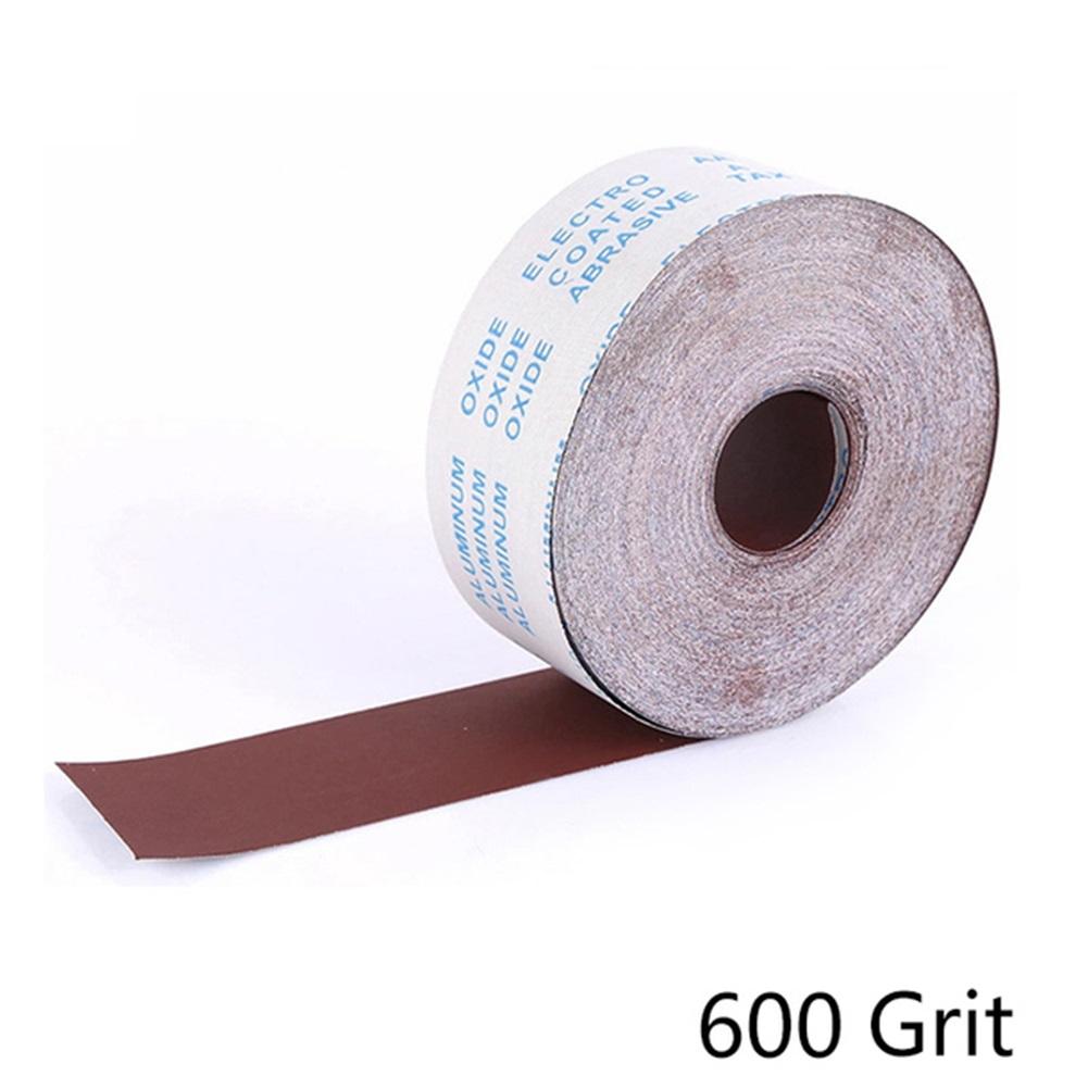 1 Roll 5M Abrasive Cloth Emery Cloth Roll Polishing Sandpaper For Grinding Tools 80/120/180/240/320/600 Grits
