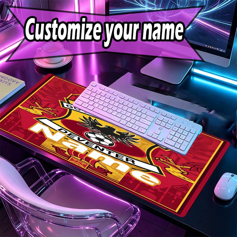 Custom Name Personalized Go Ahead Eagles Pattern Mousepad, Laptop PC Desk Mat, Decorative Desk Mat for Home Keyboard Pad Gift