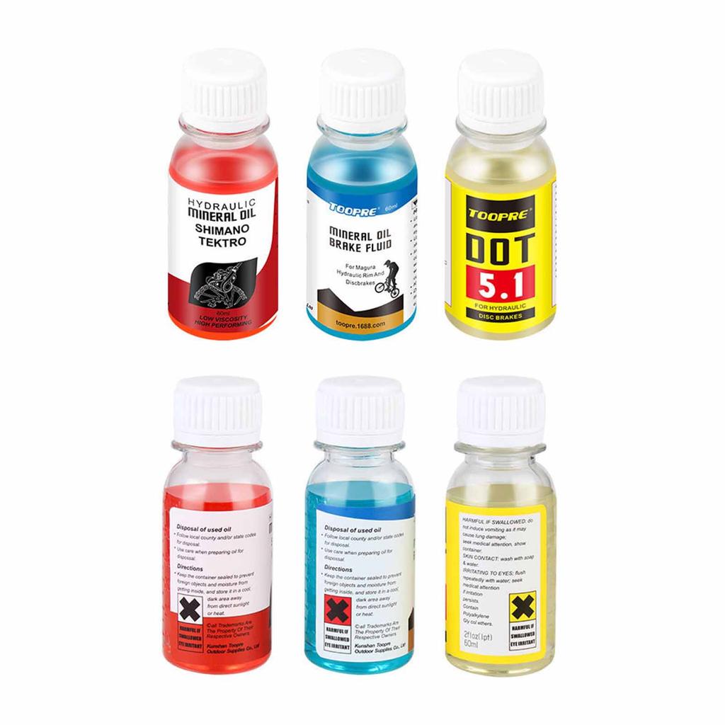 60ML Oil for Mountain and Road Bike Disc Brakes,Universal Hydraulic Brake Oil,Brake Fluid for Disc Brake Systems