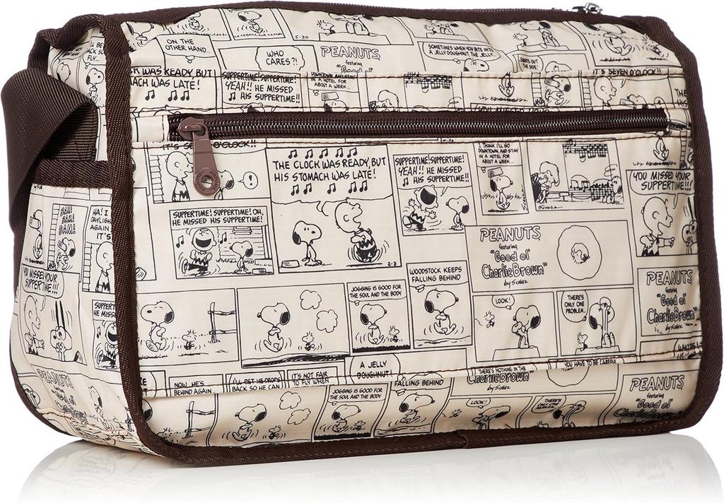 Hapitas Snoopy Carry-On Shoulder Bag, Small, Town Shoulder Bag, SNOOPY H0131 PN22. Comic Natural