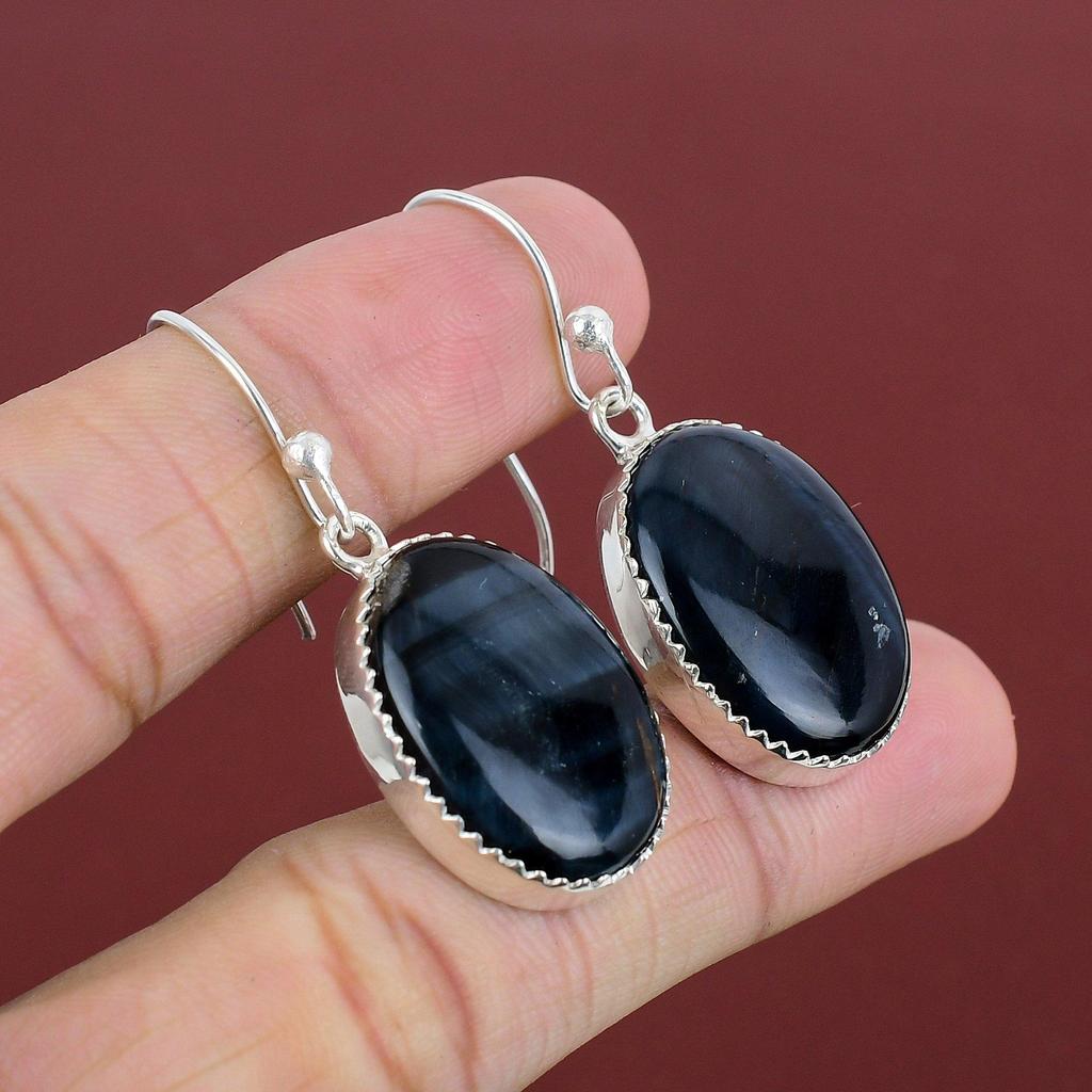 Pietersite Earring 925 Sterling Silver Earring Handmade Jewelry Genuine Gemstone Earring Pietersite Jewelry Earrings For Her Gifts For Mom