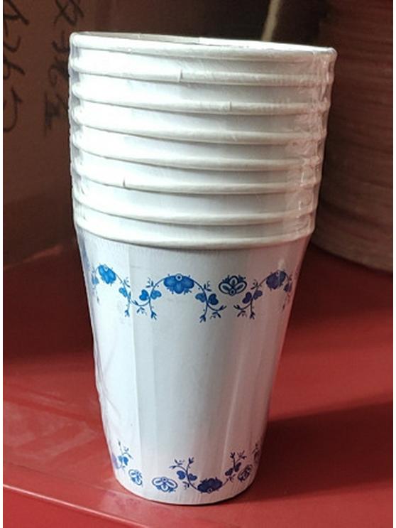 In-Stock Blue & White Chinese Porcelain-Style Disposable Paper Plates for Retro Party or Wedding