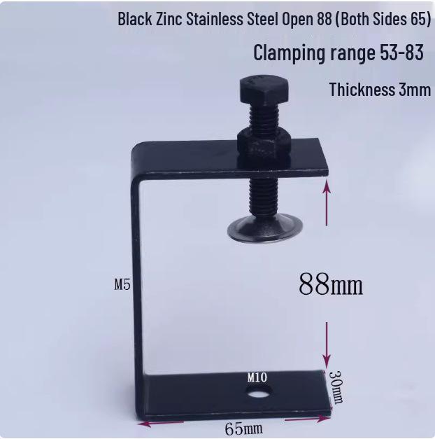 C304 Tiger Claw U-Shaped Stainless Steel Pipe Clamp