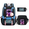 Demon Hunters Peripheral Printing Children's Fashion Backpack Cross-border Large Capacity Primary and Secondary School Student Leisure School Bag Set