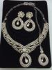 Court Vintage Necklace Earrings Pendant Set Female Indian Dubai Bride Luxury Crystal Dress Wedding with 2450
