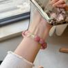 Natuurlijk Paars Rozenkwarts Armband voor Vrouwen, Trekt Liefde en Geluk aan, High-End Luxe Niche Nieuw Ontwerp
