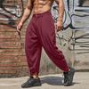 INCERUN Men Zipper Waist Casual Long Drop-crotch Pants Harem Trousers