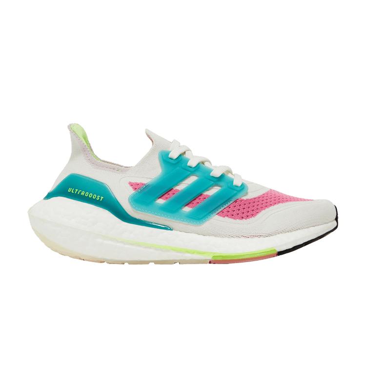 

adidas UltraBoost 21 White Tint Rose Tone Women Sneakers Green Mint-Ton S23845
