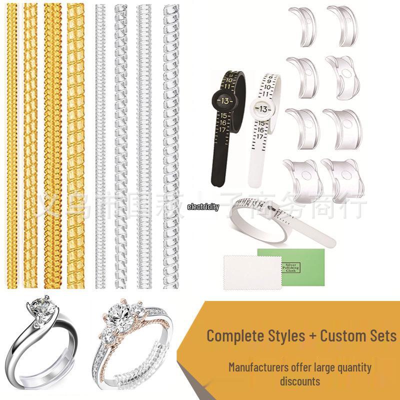 Invisible Ring Size Adjuster Set: 8 Soft Pads for Resizing Diamond Rings & Jewelry