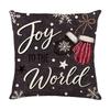 Vintage Christmas Pillow Cover Snowman Snowman Pillow Case Cute Xmas Tree Cushion Cover  Home Sofa