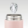 Skater Water Lid with Stainless Smoky Bottle, 450ml, One-Touch Gasket, Steel, Insulated, Pink, 72709-A
