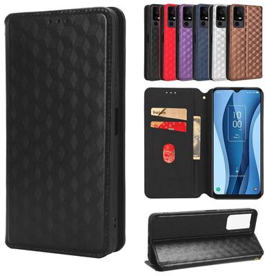 TCL 40 XL Leather Flip Case with Card Slot, 3D Texture, Stand, and Wallet Function.