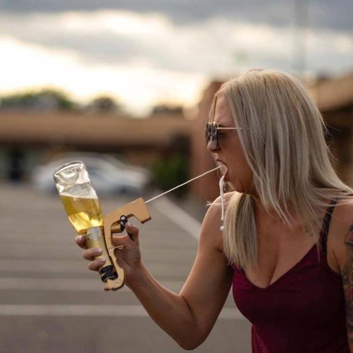 Champagne and Drink Dispenser Gun - SHOP-STORY - Champagne Spray Gun OR - Yellow - 2-Year Warranty