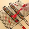 Kitchen Tool Barbecue Grill Stainless Steel Non-Stick Grill Basket with Handle BBQ Roast Rack for Home Outdoor Picnic