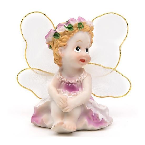 4Pcs/Set Fairy Garden DIY Flower Angels Ornament Miniature Decor Resin Figurines