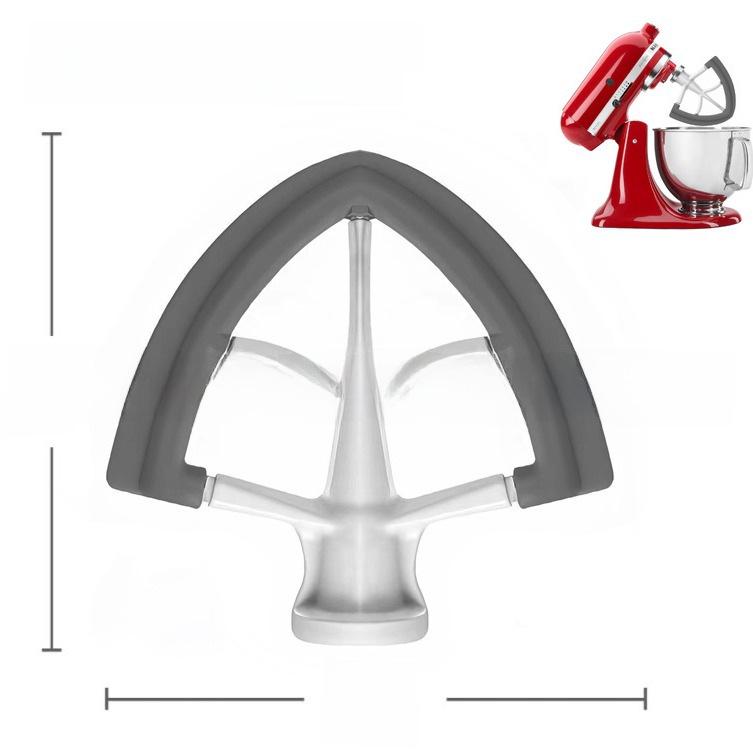 

Aluminum Double-Sided Rubber Coated Mixing Paddle 4.5-5QT for KitchenAid Stand Mixer сірий колір