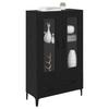 Highboard with Drawers Black Oak Effect 70 x 31 x 115 cm
