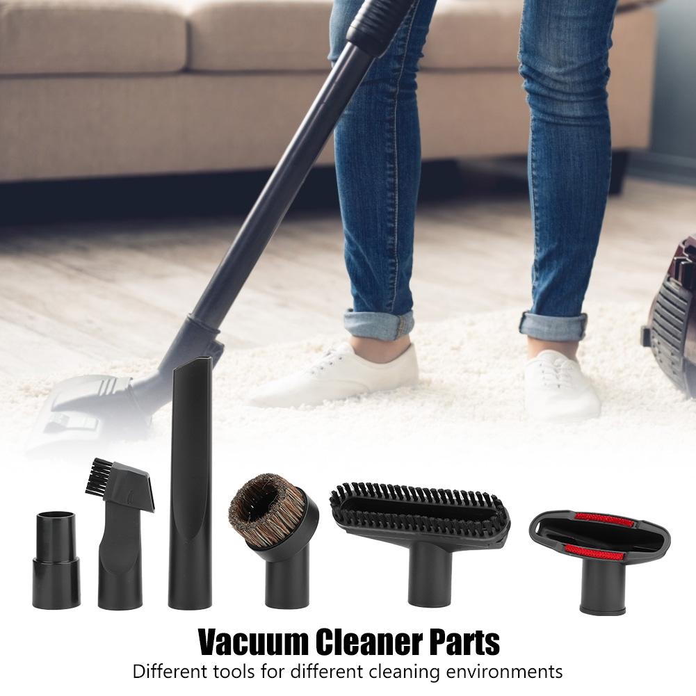 Kit de Cepillo de Cabezal de Succión para Accesorios de Aspiradora de 6 Piezas/Set Apto para Diámetro Interior de 32 mm a 35 mm