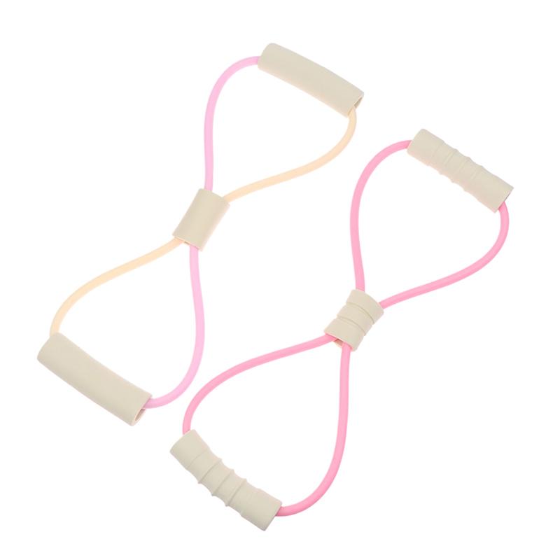 1Pc 8 Shape Tension Rope Yoga Resistance Band Home Gym Elastic Band Tpr Pull Rope Fitness Shoulder Neck Opening Chest Expander