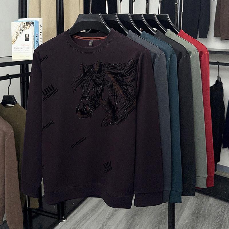 Men's Trendy Long Sleeve T-Shirt Personalized Hoodie